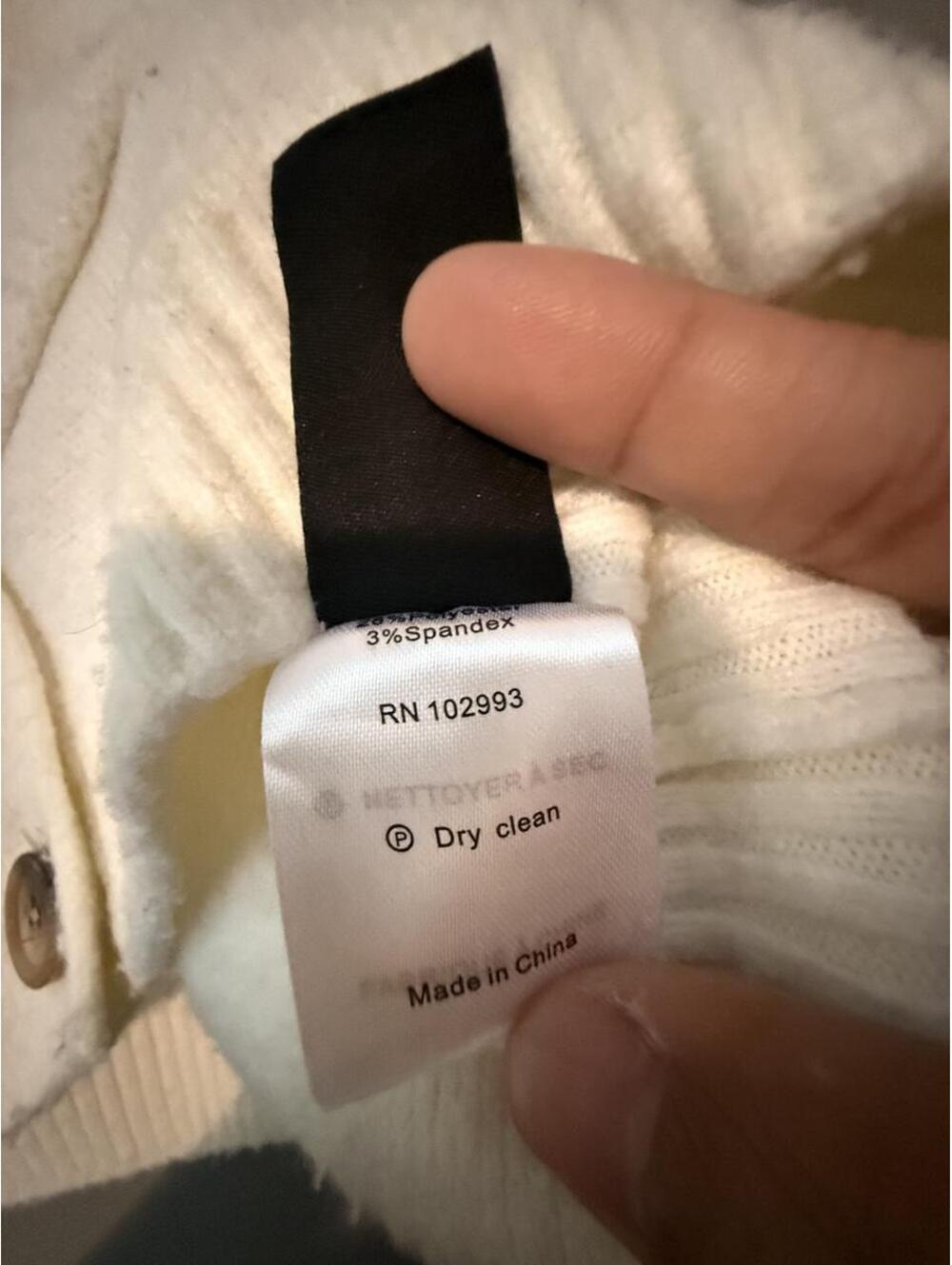 Thakoon collection Cream cardigan with pockets in size S - Picture 6 of 6